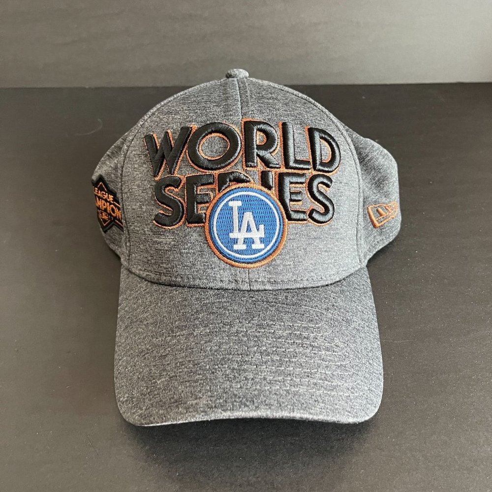 New Era 39 Forty LA Dodger 2017 World Series Locker Room Hat, Size OS